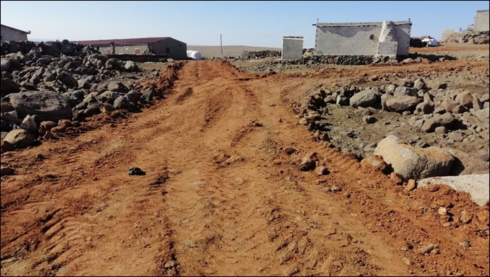 Viranşehir'de Stabizlize Yol Çalışmaları Sürüyor