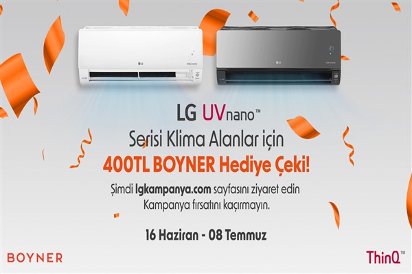 Yaz serinliği de yaz alışverişi de LG’den