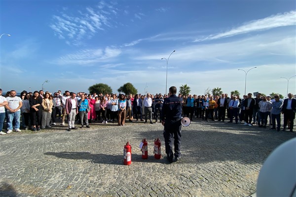 YEDAŞ'ta yangın ve bina tahliye tatbikatı gerçekleştirildi