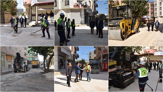 Yenişehir Mahallesinde Asfalt Öncesi Hazırlık Çalışması-(VİDEO)