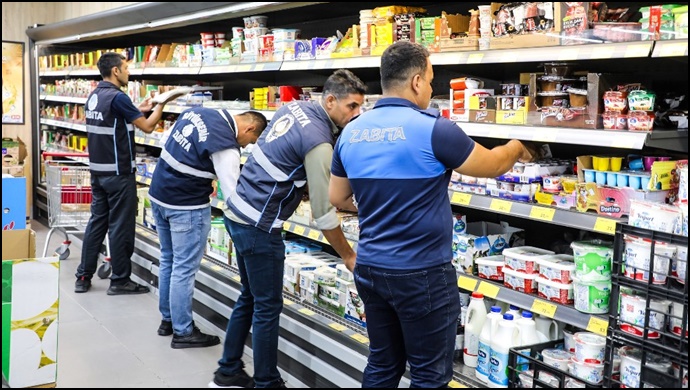 Zabıta Ekiplerimizden Zincir Marketlere Denetim