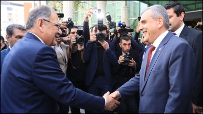 Bakan Özhaseki 'den Başkan Beyazgül 'e ziyaret