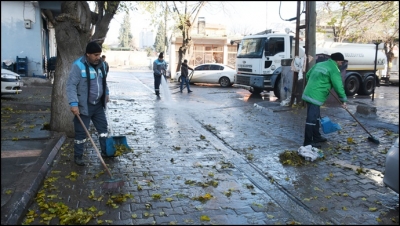 Hilvan’da Cadde ve sokaklar  yıkandı