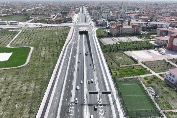 Konya'da Şehir Hastanesi Köprülü Kavşağı çalışmaları tamamlandı