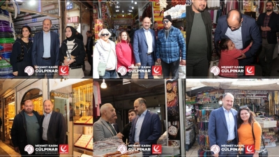 Mehmet Kasım Gülpınar Tarihi Çarşı Esnafını Ziyaret Etti