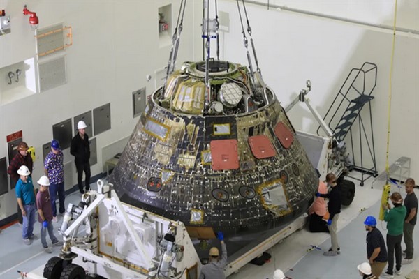 NASA'nın Artemis I uzay aracı, Ohio Tesisi'ne gitmek üzere hazırlanıyor 
